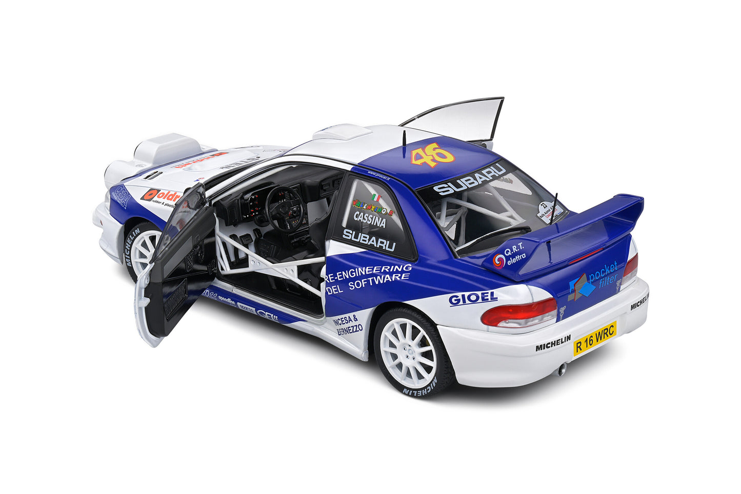 Subaru Impreza S5 WRC99 – Rally Azimut Di Monza – 2000 – #8 V.Rossi / C.Cassina 1/18 Solido S1807403