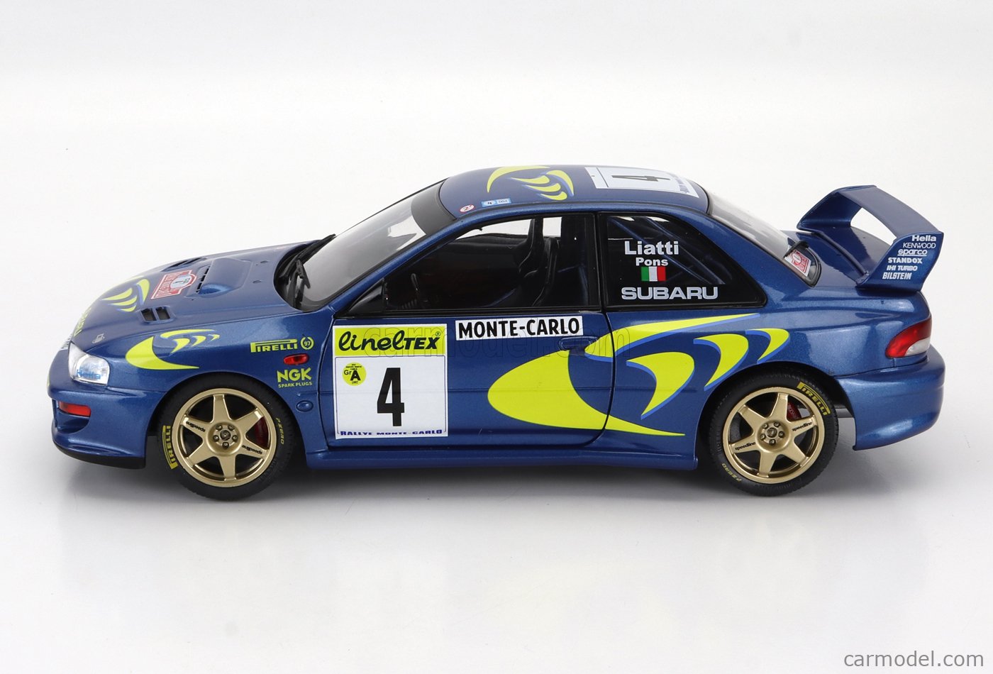 Subaru Impreza 22B WRC #4 Winner Rallye Monte Carlo 1997 Liatti, Pons 1/18 Solido S1807405