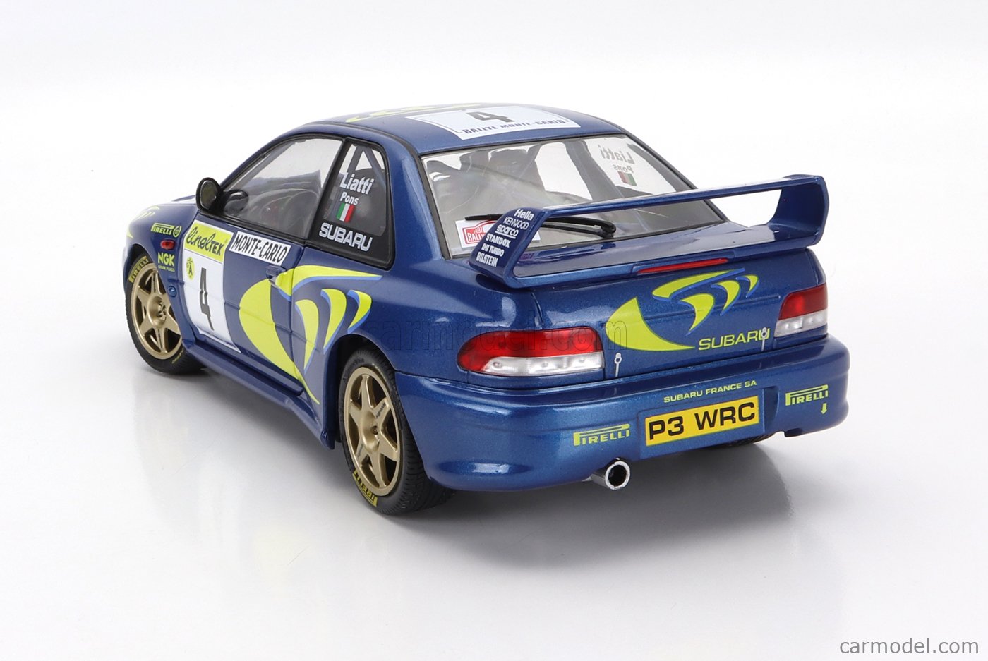 Subaru Impreza 22B WRC #4 Winner Rallye Monte Carlo 1997 Liatti, Pons 1/18 Solido S1807405