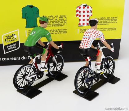 Set of 4 Tour de France Cyclists Bike jerseys 1/18 Solido S1809906