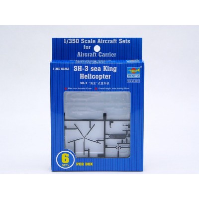 SH-3H Sea King Helicopter 6 in Box - 1/350 Scale - Trumpeter - TRU06214