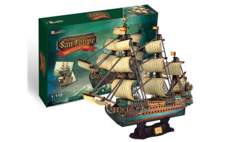 The Spanish Armada - San Felipe 248pcs  CubicFun CFT4017H