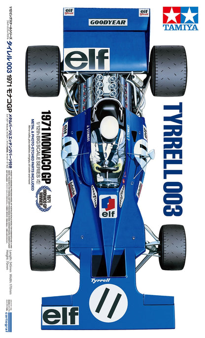 Tyrrell 003 1971 Monaco GP  1/12 Scale Tamiya 12054