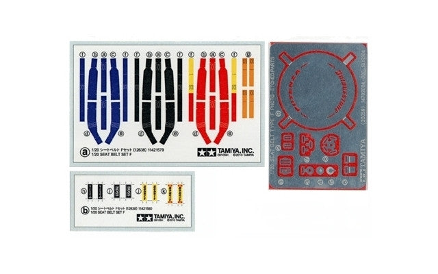 Seat Belt Set F 1/20 Scale Tamiya 12638