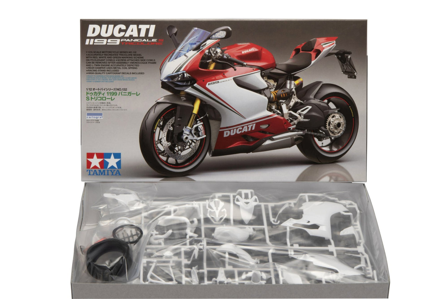 Ducati 1199 Panigale S Tricolore 1/12 Scale Tamiya 14132