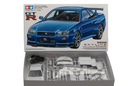 Nissan Skyline GT-R R34 V-Spec 1/24 Scale Tamiya 24210