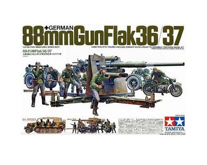 German 88mm Gun Flak 36/3 1/35 Scale Tamiya 35017