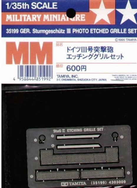 StuG III Photo-Etched Grille  - 1/35 Scale Tamiya 35199