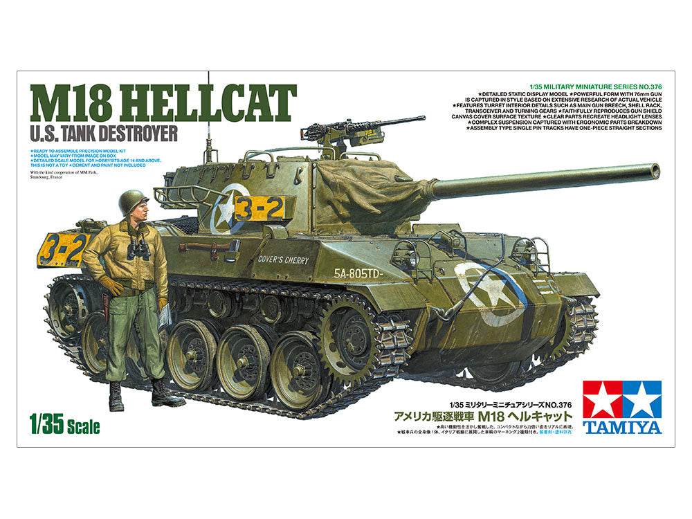 US Tank Destroyer M18 Hellcat 1/35 Scale Tamiya 35376