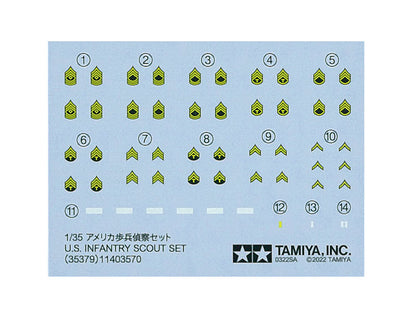 US Infantry Scout Set 1/35 Scale Tamiya 35379