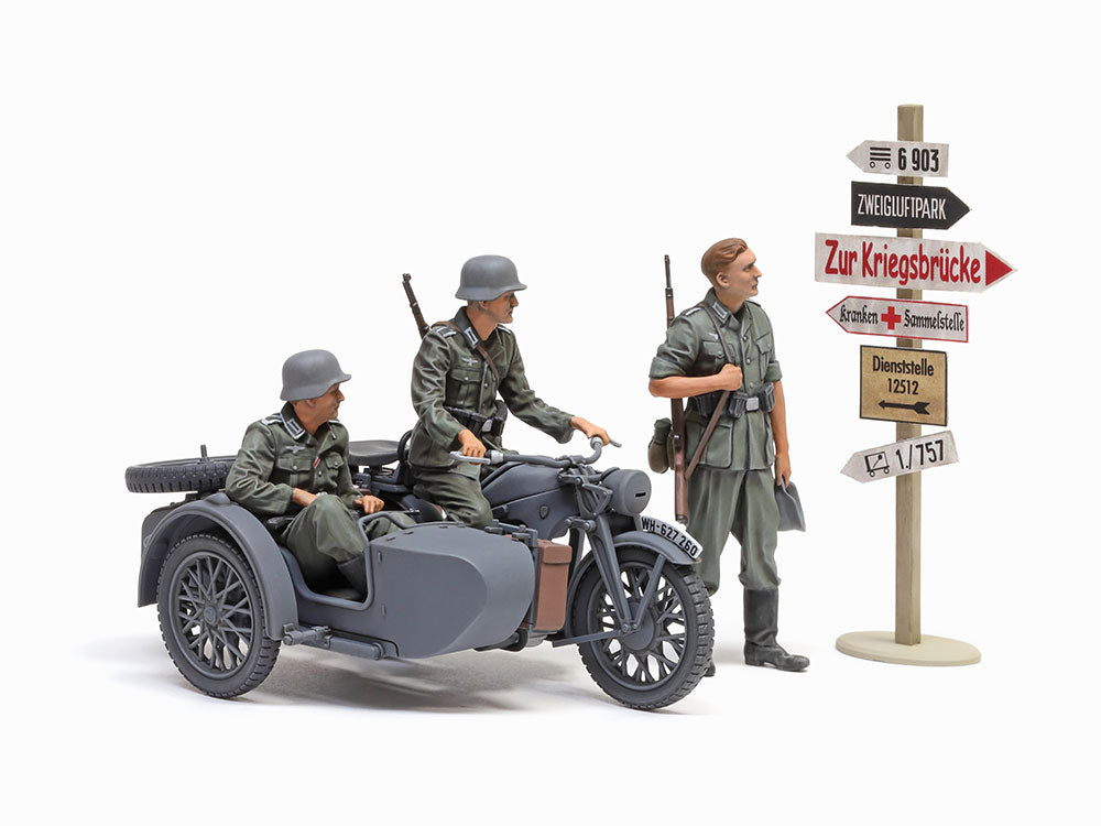 German KS600 Motorcycle & Sidecar 1/35 Scale Tamiya 35384
