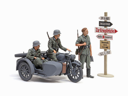 German KS600 Motorcycle & Sidecar 1/35 Scale Tamiya 35384