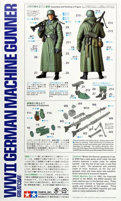 WWII German Machine Gunner - 1/16 Scale Tamiya 36306