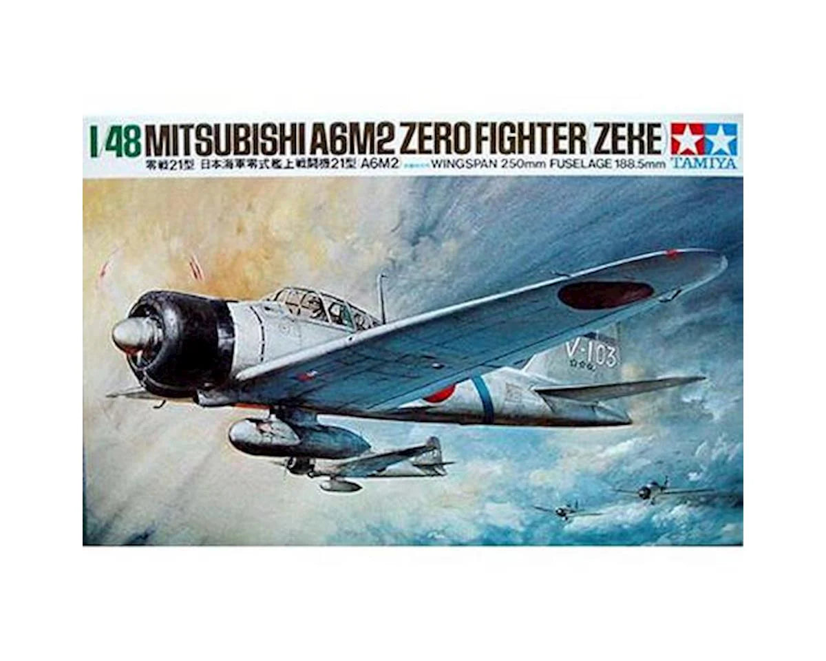 A6M2 Type 21 Zero Fighter 1/48 Scale Tamiya 61016
