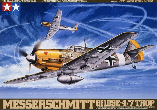 Messerschmitt Bf109E-4/7 Trop 1/48 Scale Tamiya 61063