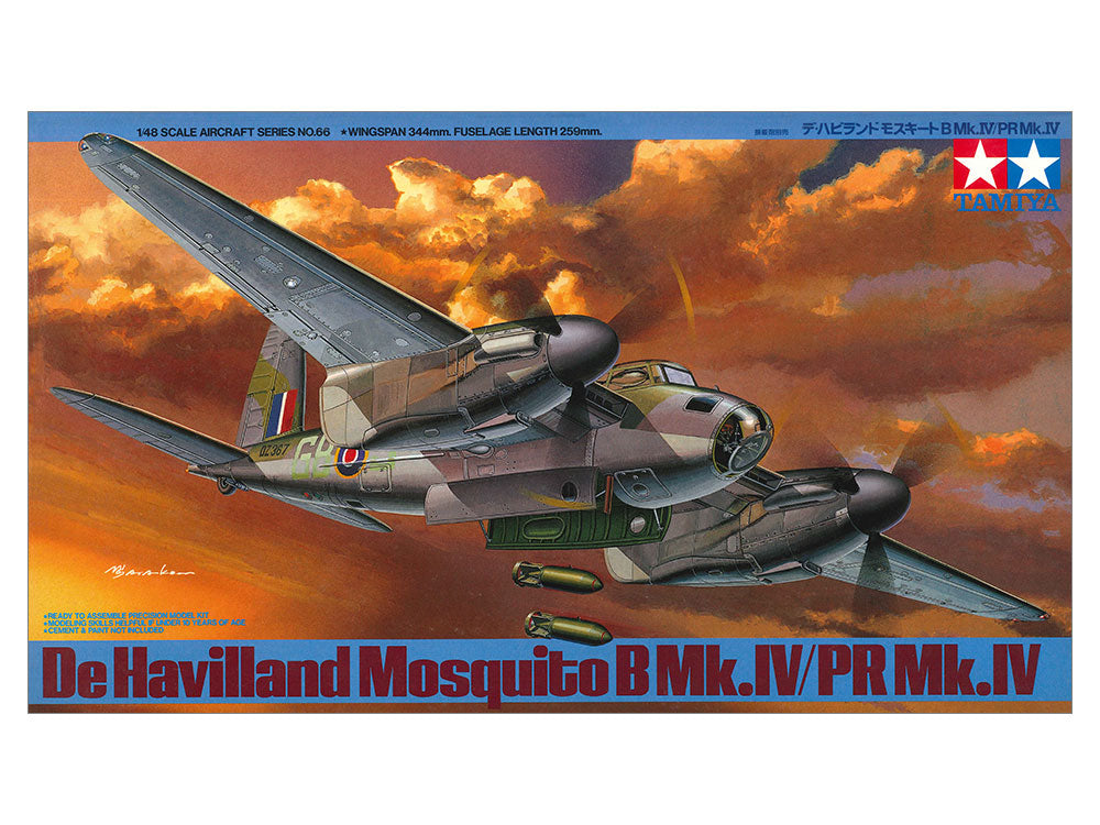 DeHavilland Mosquito B Mk.IV / PR Mk.IV 1/48 Scale Tamiya 61066