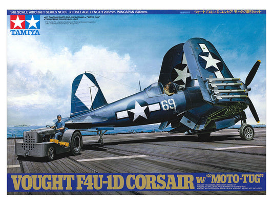 F4U-1D Corsair w/Moto-Tug 1/48 Scale Tamiya 61085