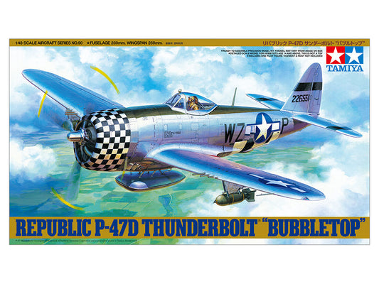 Republic P-47DThunderbolt Bubbletop 1/48 Scale Tamiya 61090
