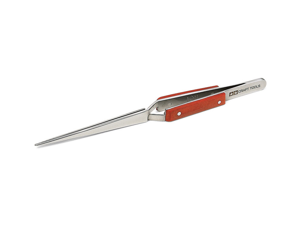 HG Rev Action Straight Tweezers Tamiya 74103