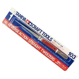 HG Rev Action Straight Tweezers Tamiya 74103