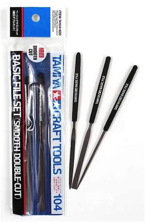Basic File Set Smooth Double-Cut Tamiya 74104
