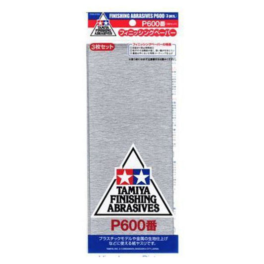 Finishing Abrasives P600 (3) Tamiya 87055