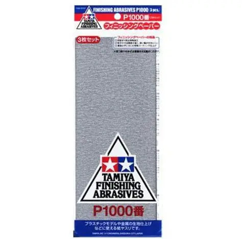 Finishing Abrasives P1000 (3) Tamiya 87057