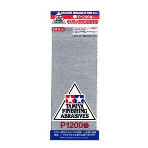 Finishing Abrasives P1200 (3) Tamiya 87058