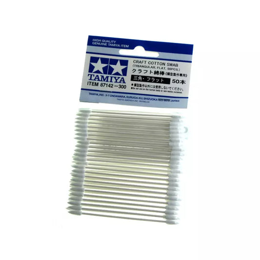 Craft Cotton Swab (TRIANGULAR, FLAT 50) Tamiya 87142