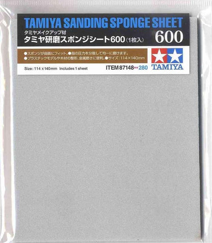 Sanding Sponge Sheet 600 - Tamiya 87148