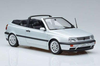 VW GOLF CABRIOLET  SILVER 1995 1/18 Scale NOREV MTDNOR188468