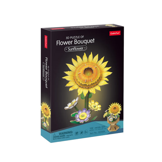 Flower Bouquet - Sunflower – 102pcs CubicFun CFW3303H
