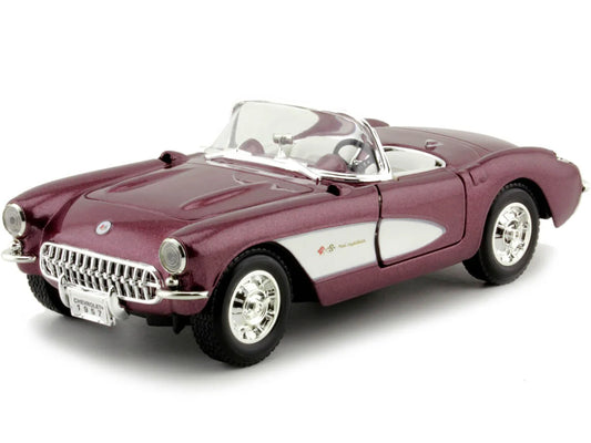 Chevrolet Corvette 1957 - 1/24 Scale Yat Ming YAT24201BURG